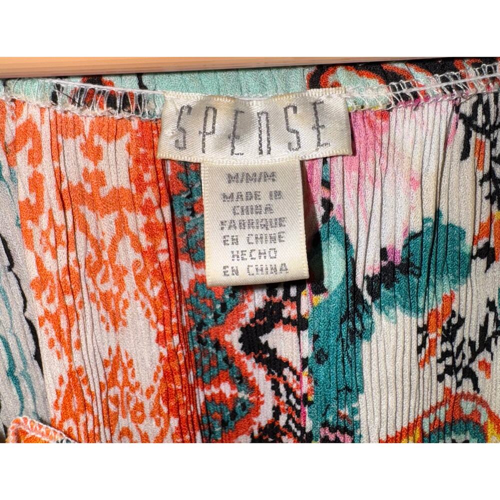 Spense Boho Patchwork Top Women's Medium Floral H… - image 6